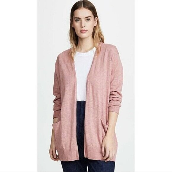 Madewell Summer Ryder Light Pink Blush Cardigan Sweater M - Picture 1 of 4